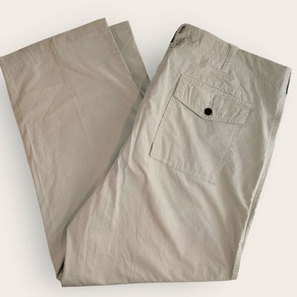 Nautica Chinos Sz 40x30 Natural Lightweight Pockets Relaxed Fit‎ Utility Classic - Picture 2 of 7